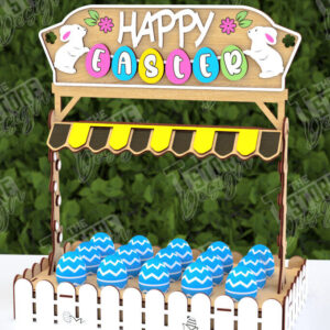 Intra απο ξύλο plywood 3mm-4mm πάχος - Αυγοστάσιο για το Πάσχα | Πασχαλινή αυγοθήκη Δίασταση 15x15 cm INTRAFABR-117881357