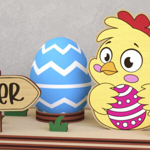 Intra απο ξύλο plywood 3mm-4mm πάχος - Αυγοστάσιο για το Πάσχα | Πασχαλινή αυγοθήκη Δίασταση 15x15 cm INTRAFABR-116205452