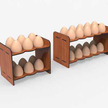 Intra απο ξύλο plywood 3mm-4mm πάχος -  κοπής με λέιζερ βάσης αυγών Δίασταση 15x15 cm INTRAFABR-105208669 - Image 4