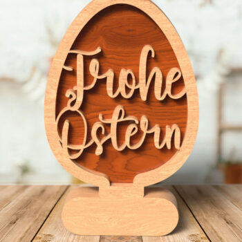 Intra απο ξύλο plywood 3mm-4mm πάχος - Ράφι αυγών Πάσχα Καλό Πάσχα  Δίασταση 20x20 cm INTRAFABR-116355334 - Image 1