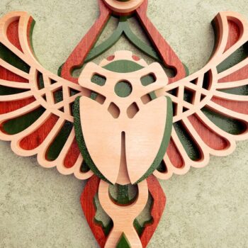 Intra απο ξύλο plywood 3mm-4mm πάχος - Αιγυπτιακός Σκαραβαίος |  αποκοπής με 3D επίπεδα Δίασταση 6x6 cm INTRAFABR-36556266 - Image 5