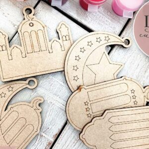 Intra απο ξύλο plywood 3mm-4mm πάχος - Eid and Ramadan Paint Kit  Δίασταση 30x20 cm INTRAFABR-73142213