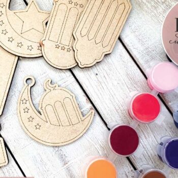 Intra απο ξύλο plywood 3mm-4mm πάχος - Eid and Ramadan Paint Kit Δίασταση 30x20 cm INTRAFABR-73142213 - Image 2