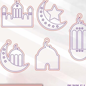 Intra απο ξύλο plywood 3mm-4mm πάχος - Eid and Ramadan Paint Kit Δίασταση 30x20 cm INTRAFABR-73142213 - Image 4