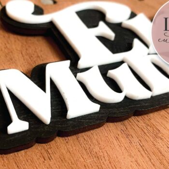 Intra απο ξύλο plywood 3mm-4mm πάχος - Σήμα λέιζερ  Τζαμί Eid Mubarak Δίασταση 30x20 cm INTRAFABR-73131995 - Image 4