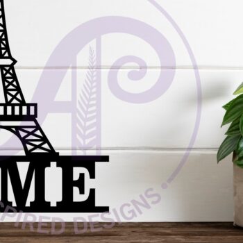 Intra απο ξύλο plywood 3mm-4mm πάχος - Σήμα ονόματος Πύργου του Άιφελ  Laser Cut Δίασταση 30x20 cm INTRAFABR-115173892 - Image 2