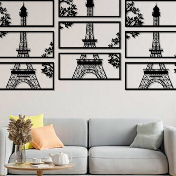 Intra απο ξύλο plywood 3mm-4mm πάχος - Χειροτεχνία διακόσμησης εσωτερικού τοίχου του Πύργου του Άιφελ Δίασταση 20x20 cm INTRAFABR-25594617 - Image 1