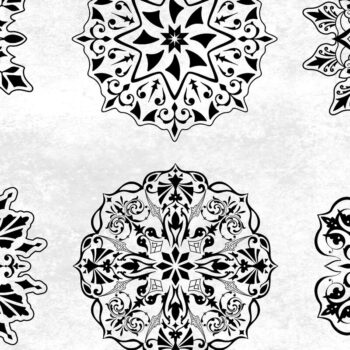 Intra απο ξύλο plywood 3mm-4mm πάχος - Περίτεχνες νιφάδες χιονιού Δίασταση 30x30 cm INTRAFABR-19182213 - Image 2