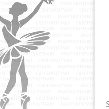 Intra απο ξύλο plywood 3mm-4mm πάχος - Κομψή μπαλαρίνα που χορεύει  Δίασταση 30x20 cm INTRAFABR-115240437 - Image 2