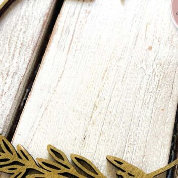 Intra απο ξύλο plywood 3mm-4mm πάχος - Κομψό Cake Topper  Δίασταση 20x20 cm INTRAFABR-71917917 - Image 3