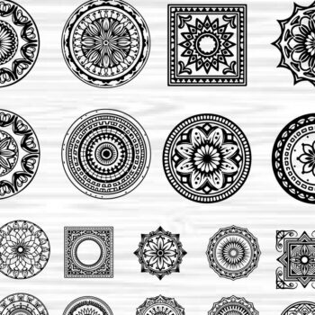 Intra απο ξύλο plywood 3mm-4mm πάχος - Κομψή δέσμη με floral πάνελ  Δίασταση 6x6 cm INTRAFABR-125246499 - Image 1