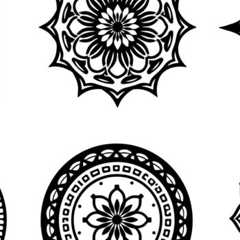 Intra απο ξύλο plywood 3mm-4mm πάχος - Κομψή δέσμη με floral πάνελ  Δίασταση 6x6 cm INTRAFABR-125246499 - Image 5