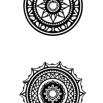 Intra απο ξύλο plywood 3mm-4mm πάχος - Κομψή δέσμη με floral πάνελ  Δίασταση 6x6 cm INTRAFABR-125243767 - Image 4