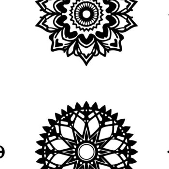 Intra απο ξύλο plywood 3mm-4mm πάχος - Κομψή δέσμη με floral πάνελ  Δίασταση 6x6 cm INTRAFABR-125243879 - Image 2