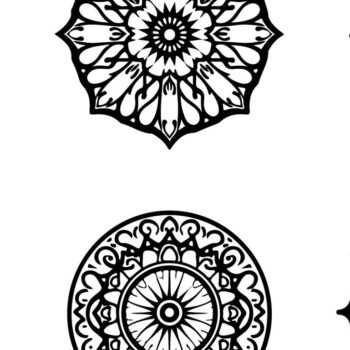 Intra απο ξύλο plywood 3mm-4mm πάχος - Κομψή δέσμη με floral πάνελ  Δίασταση 6x6 cm INTRAFABR-125243879 - Image 3