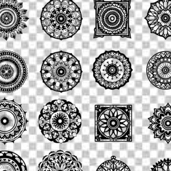 Intra απο ξύλο plywood 3mm-4mm πάχος - Κομψή δέσμη με floral πάνελ  Δίασταση 6x6 cm INTRAFABR-125243879 - Image 4