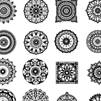 Intra απο ξύλο plywood 3mm-4mm πάχος - Κομψή δέσμη με floral πάνελ  Δίασταση 6x6 cm INTRAFABR-125243879 - Image 5