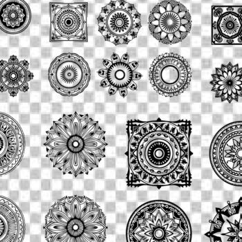 Intra απο ξύλο plywood 3mm-4mm πάχος - Κομψή δέσμη με floral πάνελ  Δίασταση 6x6 cm INTRAFABR-125244138 - Image 2