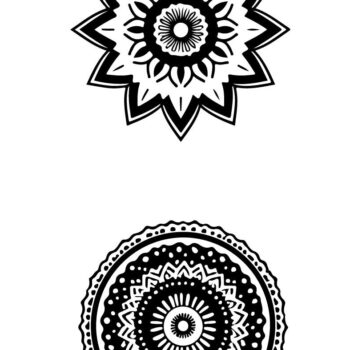 Intra απο ξύλο plywood 3mm-4mm πάχος - Κομψή δέσμη με floral πάνελ  Δίασταση 6x6 cm INTRAFABR-125246449 - Image 2