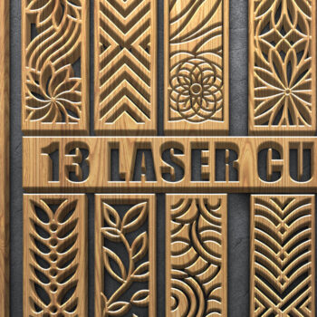 Intra απο ξύλο plywood 3mm-4mm πάχος - Κομψά πάνελ με λουλούδια και σχέδια Δίασταση 3600x5400 cm INTRAFABR-122880493 - Image 1