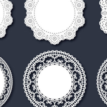 Intra απο ξύλο plywood 3mm-4mm πάχος - Κομψό Δαντελένιο Δαντελένιο Στρογγυλό Πλαίσιο Πακέτο  Δίασταση 20x25 cm INTRAFABR-112012350 - Image 1