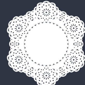 Intra απο ξύλο plywood 3mm-4mm πάχος - Κομψό Δαντελένιο Δαντελένιο Στρογγυλό Πλαίσιο Πακέτο  Δίασταση 20x25 cm INTRAFABR-112012350 - Image 2