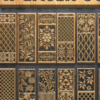 Intra απο ξύλο plywood 3mm-4mm πάχος - Κομψά φλοράλ πάνελ με  Δίασταση 4500x5400 cm INTRAFABR-124676925 - Image 1