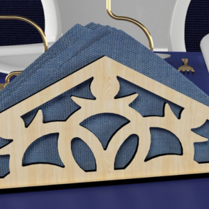 Intra απο ξύλο plywood 3mm-4mm πάχος - Κομψή θήκη χαρτοπετσέτας κοπής με λέιζερ 116 Δίασταση 20x20 cm INTRAFABR-118028906