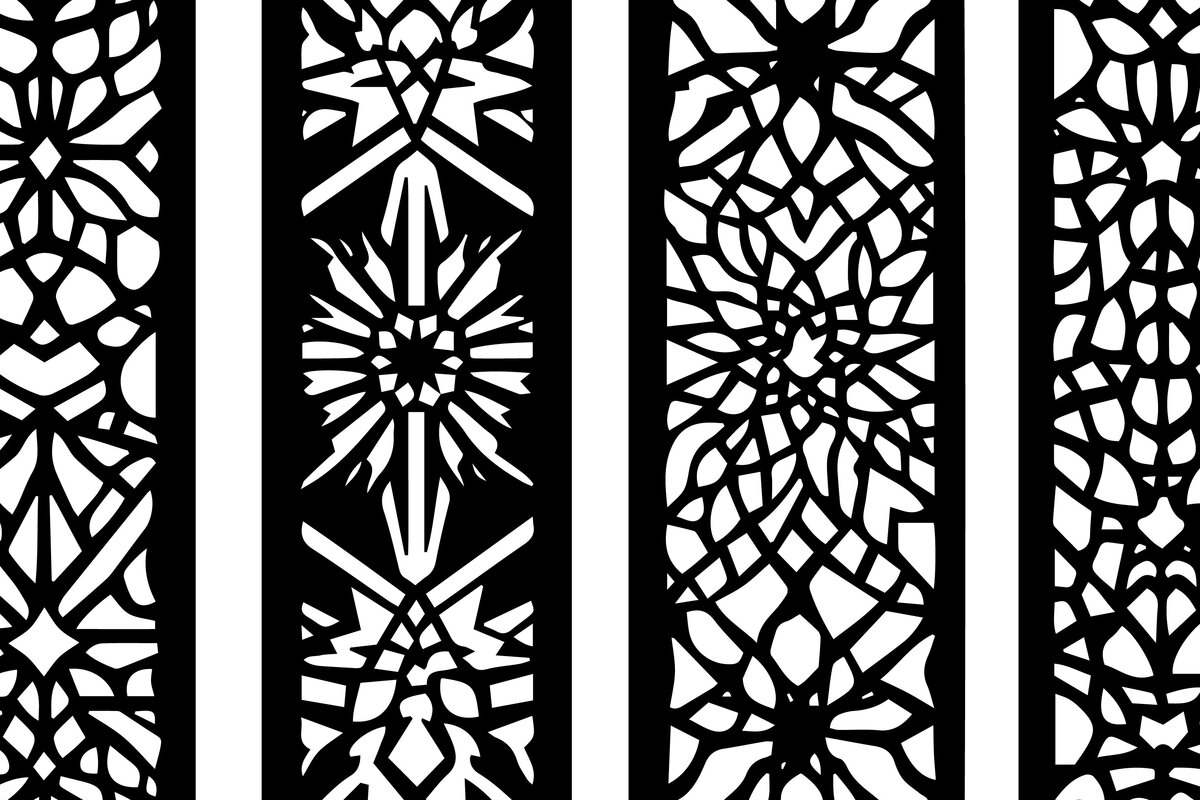 Intra απο ξύλο plywood 3mm-4mm πάχος - Κομψό σχέδιο πάνελ κοπής με λέιζερ Δίασταση 6x6 cm INTRAFABR-116158163