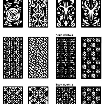 Intra απο ξύλο plywood 3mm-4mm πάχος - Κομψά σχέδια πάνελ κοπής με λέιζερ Δίασταση 30x30 cm INTRAFABR-125204114 - Image 5