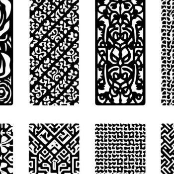 Intra απο ξύλο plywood 3mm-4mm πάχος - Κομψά σχέδια πάνελ κοπής με λέιζερ Δίασταση 30x30 cm INTRAFABR-125204114 - Image 11