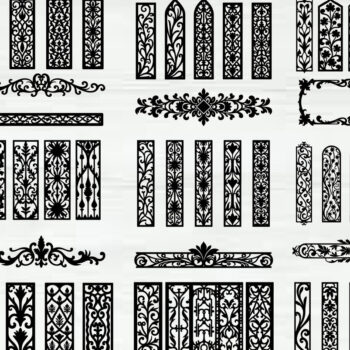 Intra απο ξύλο plywood 3mm-4mm πάχος - Κομψά σχέδια πάνελ κοπής με λέιζερ Δίασταση 30x30 cm INTRAFABR-125204555 - Image 1