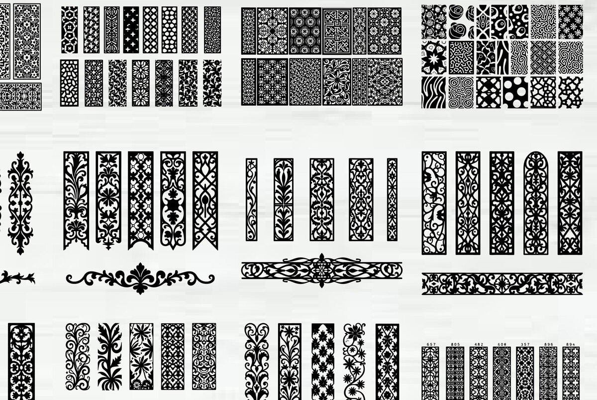 Intra απο ξύλο plywood 3mm-4mm πάχος - Κομψά σχέδια πάνελ κοπής με λέιζερ Δίασταση 30x30 cm INTRAFABR-125204634