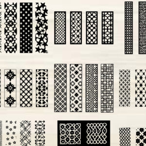 Intra απο ξύλο plywood 3mm-4mm πάχος - Κομψό σετ πάνελ κοπής με λέιζερ Δίασταση 20x25 cm INTRAFABR-125387917