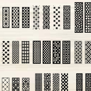 Intra απο ξύλο plywood 3mm-4mm πάχος - Κομψό σετ πάνελ κοπής με λέιζερ Δίασταση 20x25 cm INTRAFABR-125387984