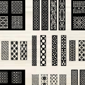 Intra απο ξύλο plywood 3mm-4mm πάχος - Κομψό σετ πάνελ κοπής με λέιζερ Δίασταση 20x25 cm INTRAFABR-125388057