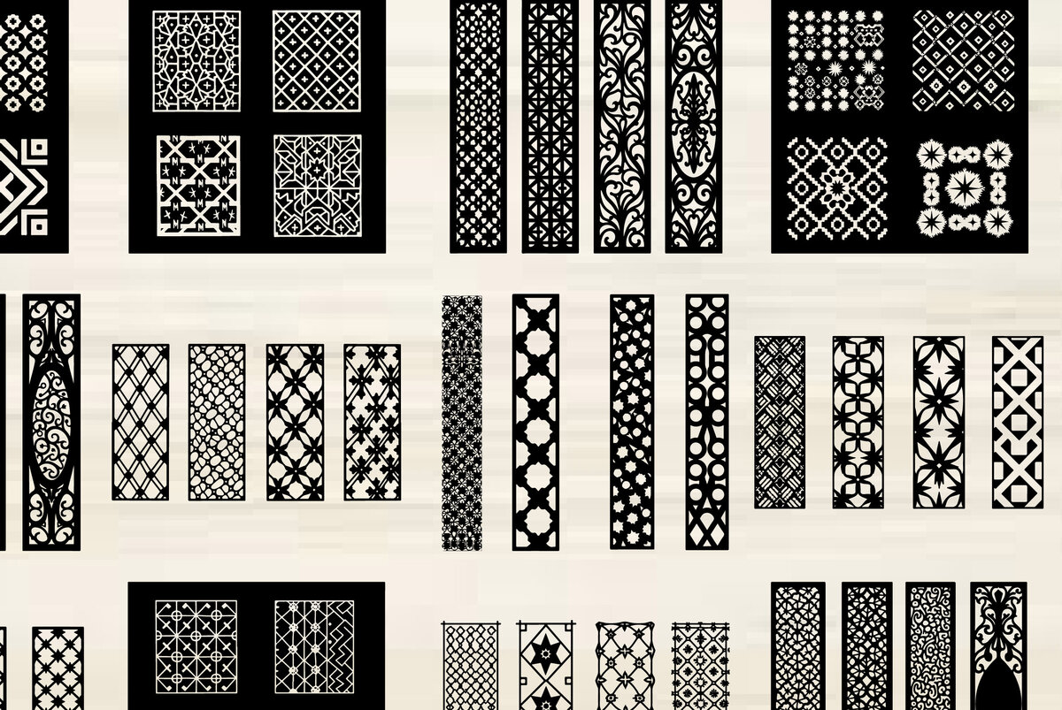 Intra απο ξύλο plywood 3mm-4mm πάχος - Κομψό σετ πάνελ κοπής με λέιζερ Δίασταση 20x25 cm INTRAFABR-125388057