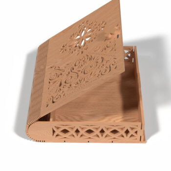 Intra απο ξύλο plywood 3mm-4mm πάχος - Κομψό ξύλινο κουτί κοπής με λέιζερ 3D  Δίασταση 30x30 cm INTRAFABR-118221910 - Image 7