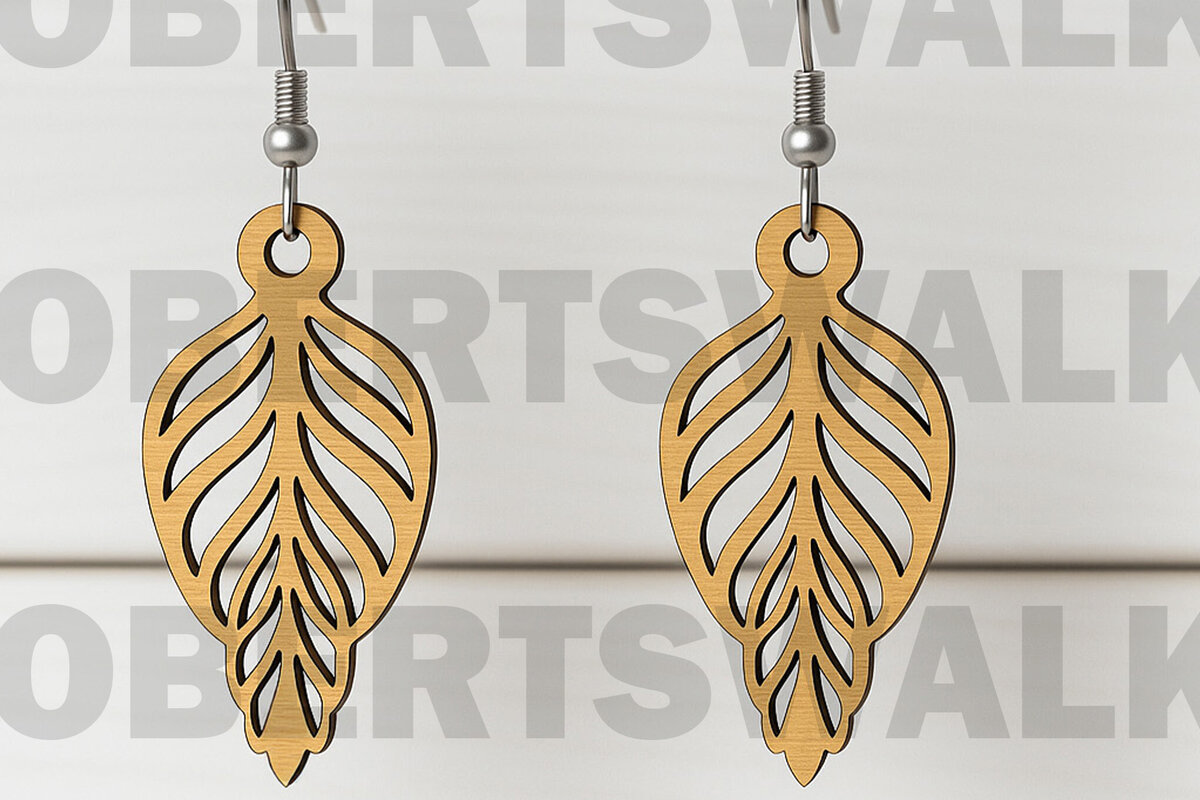 Intra απο ξύλο plywood 3mm-4mm πάχος - Κομψά κρεμαστά φύλλων φλεβών Δίασταση 3x3 cm INTRAFABR-123813106