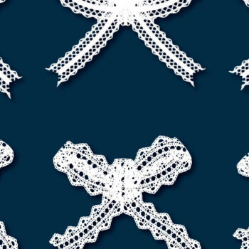 Intra απο ξύλο plywood 3mm-4mm πάχος - Κομψοί φιόγκοι από λευκό δαντέλα για μωρά και εφήβους Δίασταση 20x20 cm INTRAFABR-111343085 - Image 1