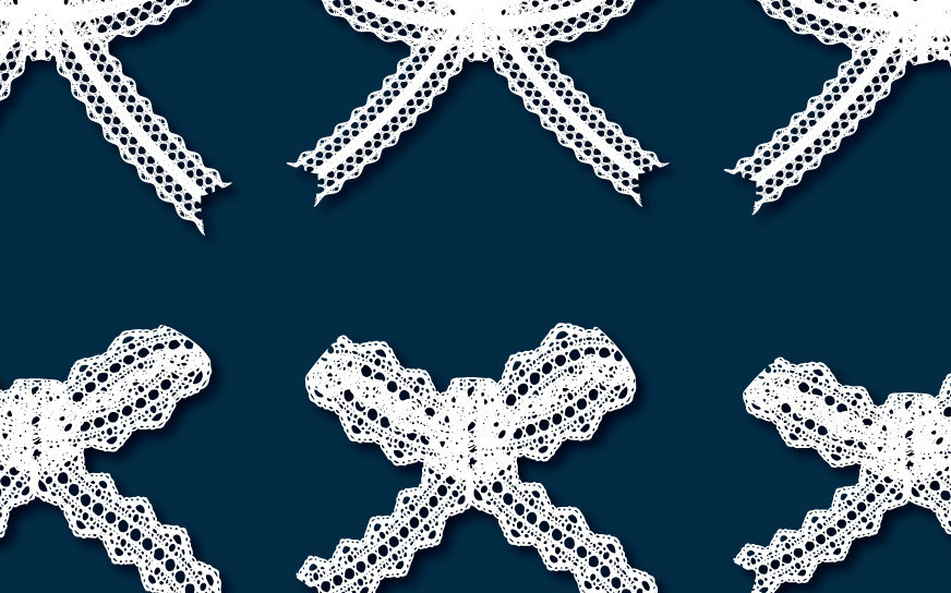 Intra απο ξύλο plywood 3mm-4mm πάχος - Κομψοί φιόγκοι από λευκό δαντέλα για μωρά και εφήβους Δίασταση 20x20 cm INTRAFABR-111343085