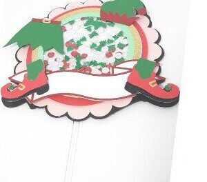 Intra απο ξύλο plywood 3mm-4mm πάχος - Elf Costume Shaker Topper  Δίασταση 20x20 cm INTRAFABR-35004364