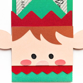 Intra απο ξύλο plywood 3mm-4mm πάχος - Θήκη δωροκάρτας Elf Face  Δίασταση 15x15 cm INTRAFABR-107927202 - Image 1