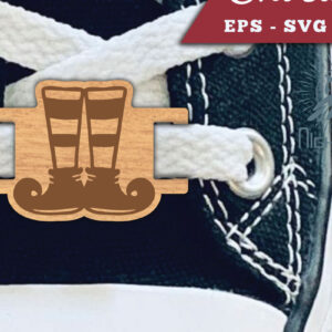 Intra απο ξύλο plywood 3mm-4mm πάχος - Elf Legs Κορδόνια Ετικέτες Laser Cut  Δίασταση 20x20 cm INTRAFABR-112294872