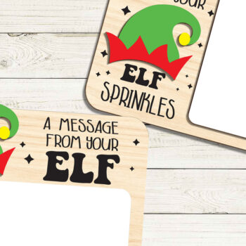 Intra απο ξύλο plywood 3mm-4mm πάχος -  Πίνακα μηνυμάτων Elf  Δίασταση 20x20 cm INTRAFABR-101833262 - Image 2