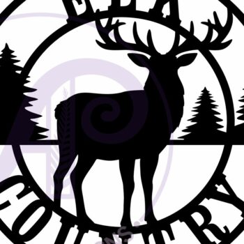 Intra απο ξύλο plywood 3mm-4mm πάχος - Elk Country Wall Art Sign, Δίασταση 40x50 cm INTRAFABR-116859835 - Image 4