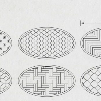 Intra απο ξύλο plywood 3mm-4mm πάχος - Ellipse Frames με μοτίβα Αρχεία λέιζερ Δίασταση 20x25 cm INTRAFABR-39274877 - Image 2