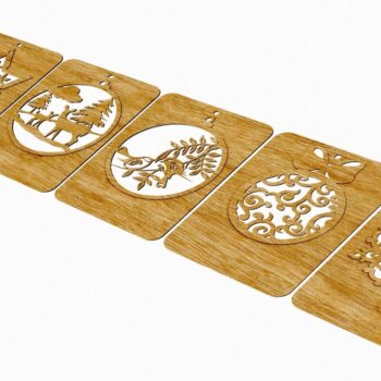 Intra απο ξύλο plywood 3mm-4mm πάχος - Enchanting Cottage Delights Laser-Cut Δίασταση 140x100 cm INTRAFABR-117963096 - Image 5