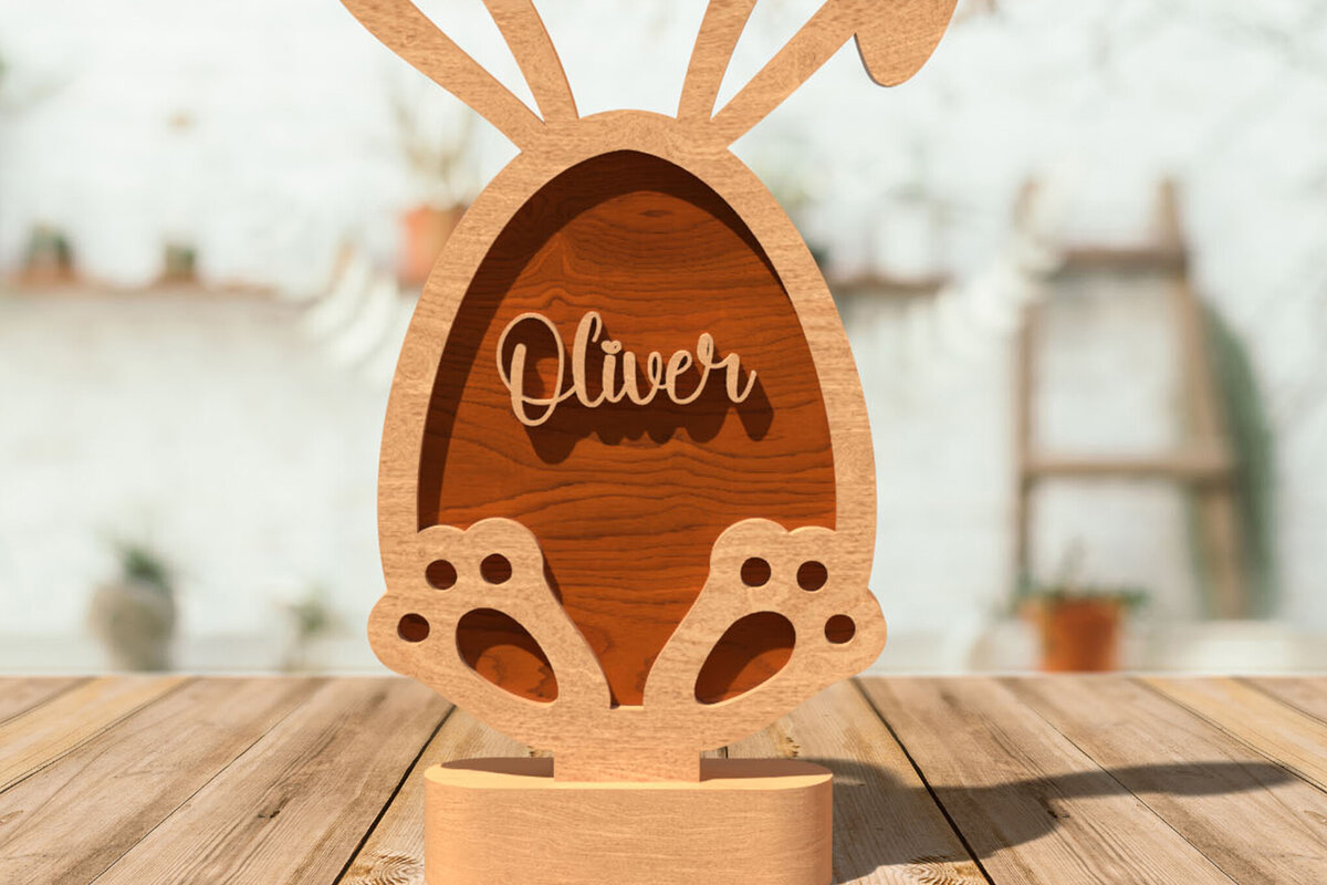 Intra απο ξύλο plywood 3mm-4mm πάχος - Χαραγμένο Πασχαλινό Αυγό  Δίασταση 20x20 cm INTRAFABR-116355388