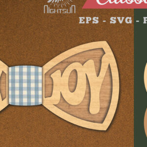 Intra απο ξύλο plywood 3mm-4mm πάχος - Απολαύστε Laser Cut Bowtie  Δίασταση 20x20 cm INTRAFABR-112130434